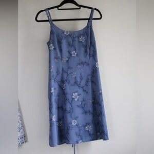 Blue Floral mini Dress